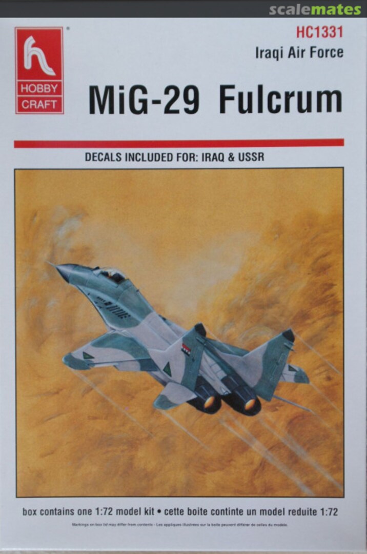 Boxart MiG-29 Fulcrum HC1331 Hobbycraft