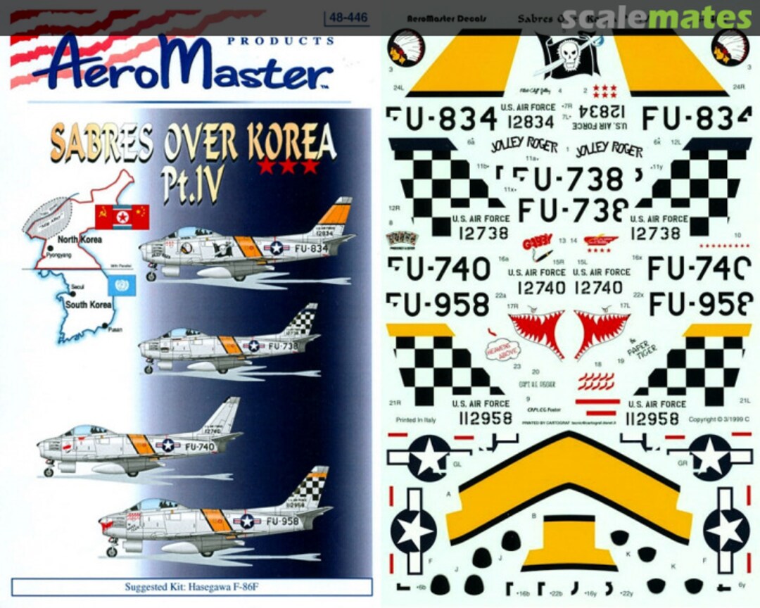 Boxart Sabres Over Korea Pt. IV 48-446 AeroMaster