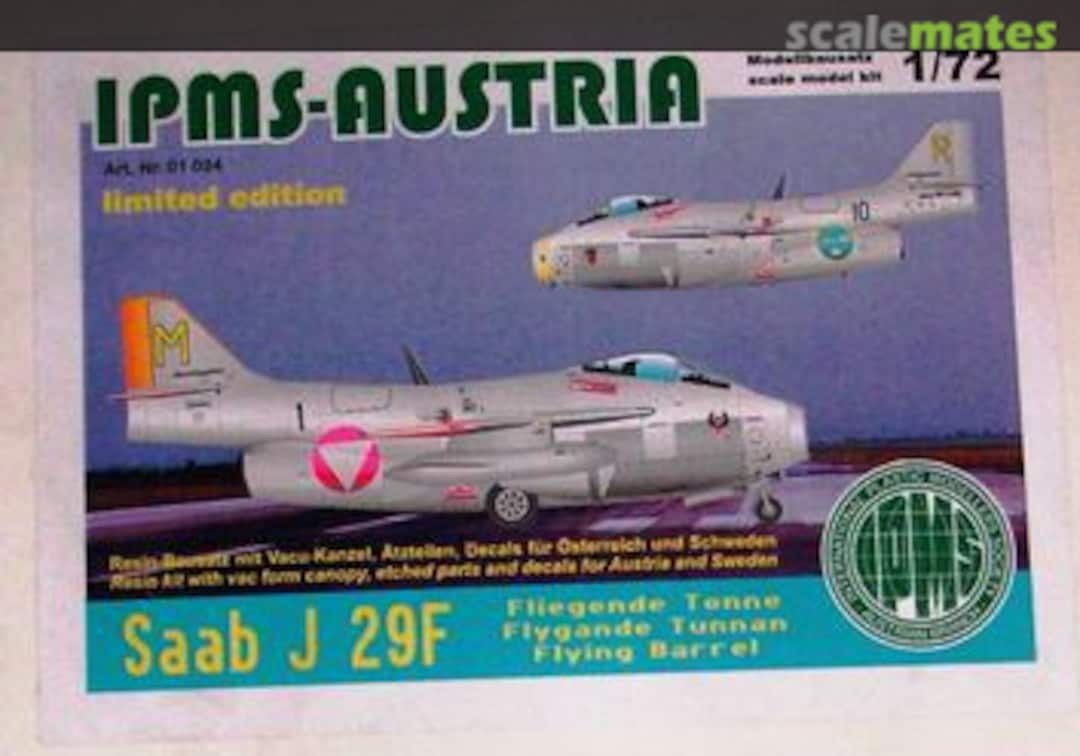 Boxart Saab J 29F Tunnan 01 024 IPMS Austria