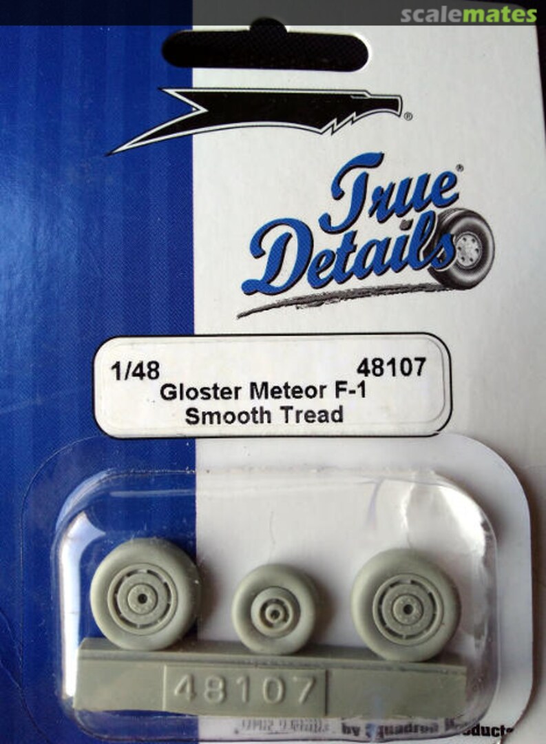 Boxart Gloster Meteor F.1 Wheel Set 48107 True Details