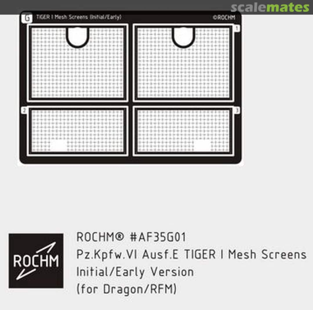 Boxart Tiger I Mesh Screens AF35G01 Rochm