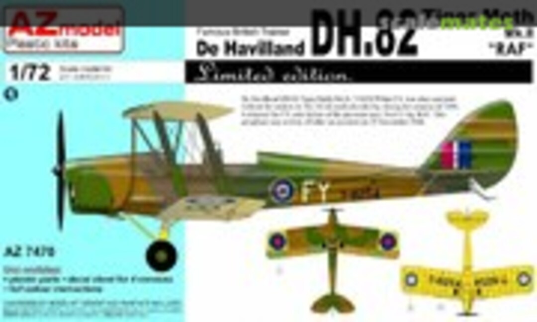 1:72 DH.82 Tiger Moth Mk.II &quot;RAF&quot; (AZmodel AZ7470)