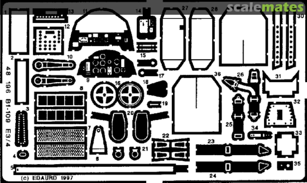 Boxart Bf 109E-3/4 48196 Eduard