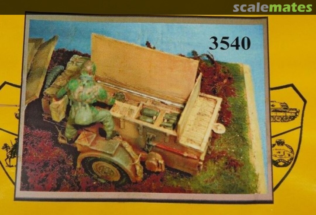 Boxart Sd.Ah.52 ammo trailer for 37mm Flak 37 3540 Elite Modell