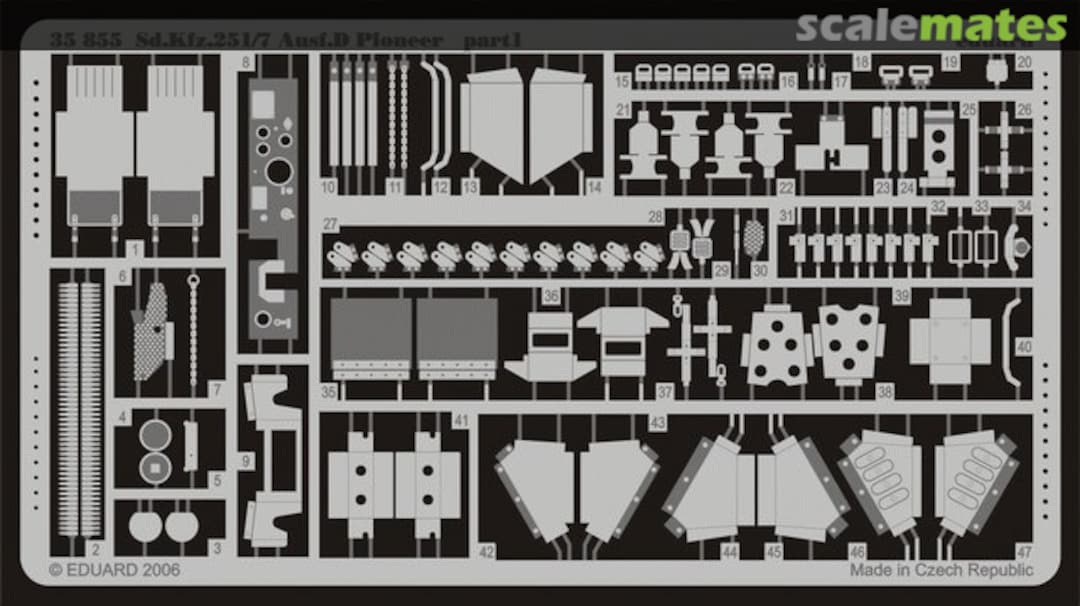 Boxart Sd.Kfz.251/7 Ausf.D Pioneer 35855 Eduard