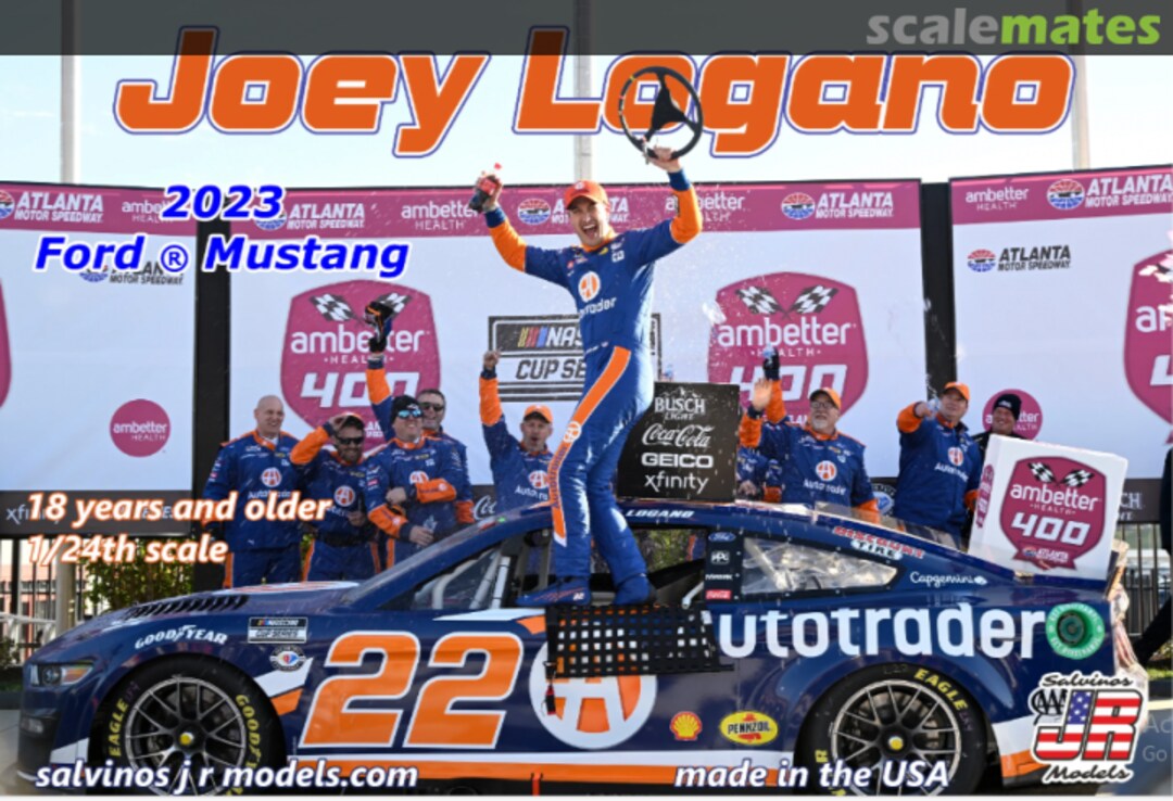 Boxart Joey Logano 2023 Ford Mustang PF2023JLA Salvinos JR Models