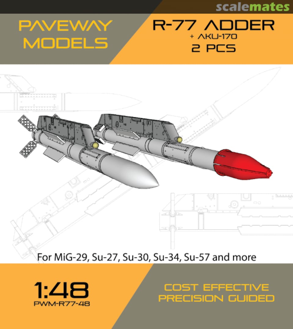 Boxart R-77 ADDER + AKU-170 PWM-R77-48 Paveway Models