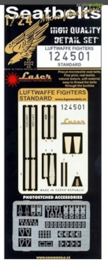 Boxart Luftwaffe Fighter Early/Standard Seatbelts 124501 HGW Models