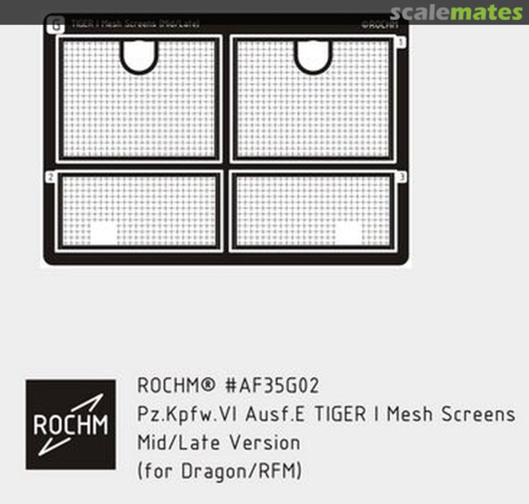 Boxart Tiger I Mesh Screens AF35G02 Rochm