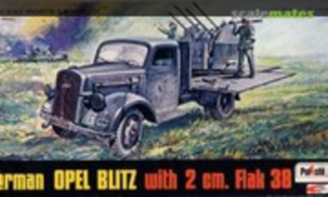 1:72 German Opel Blitz with 2 cm. Flak 38 (Polistil 8052)