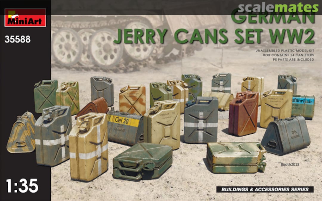 Boxart Jerry Cans Set 35588 MiniArt