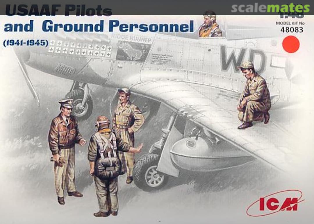 Boxart USAAF Pilots and Ground Personnel 48083 ICM