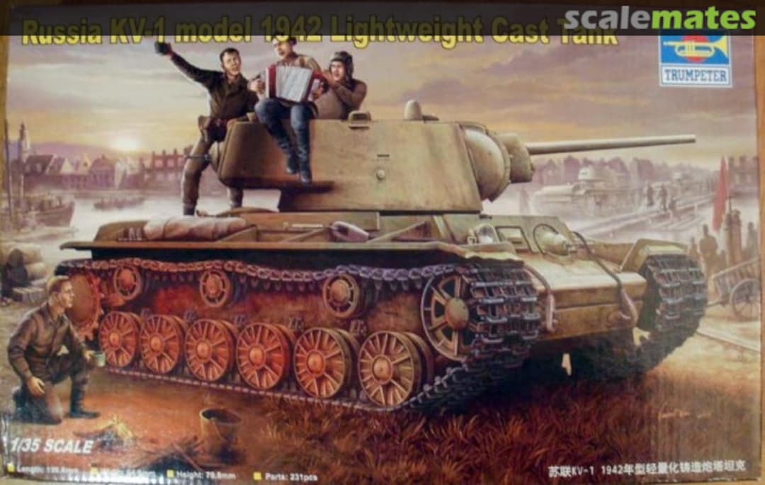 Boxart KV-1 model 1942 Lightweight Cast Tank 00360 Trumpeter