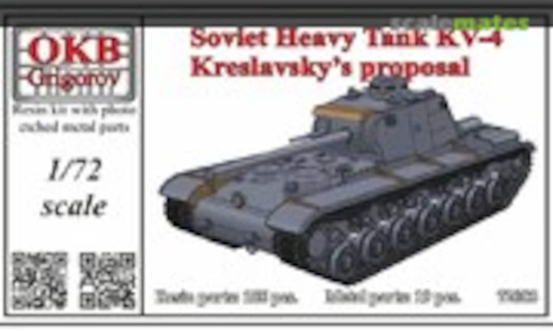 1:72 KV-4 Kreslavsky design (OKB Grigorov V72083)