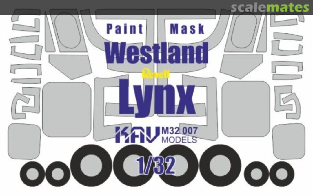 Boxart Westland Lynx masks KAV M32 007 KAV models