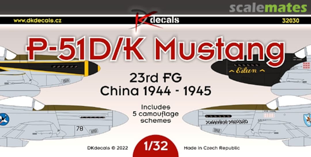 Boxart P-51D/K Mustang 32030 DK Decals