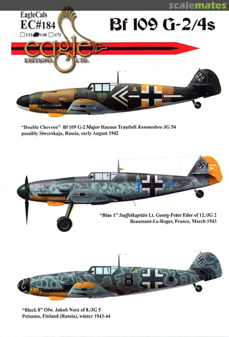 Boxart Bf 109G-2/4s EagleCals EC48-184 Eagle Editions