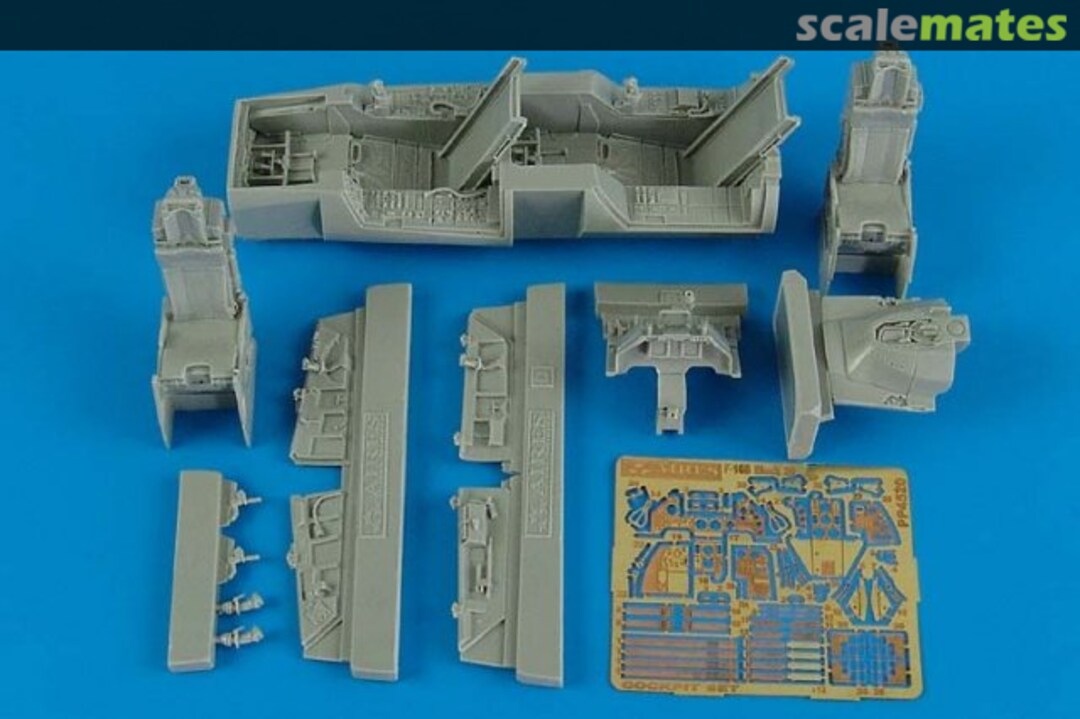 Boxart F-16B Fighting Falcon cockpit set 4520 Aires