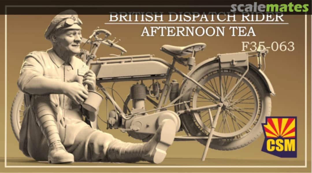 Boxart British Dispatch Rider Afternoon tea F35-063 Copper State Models