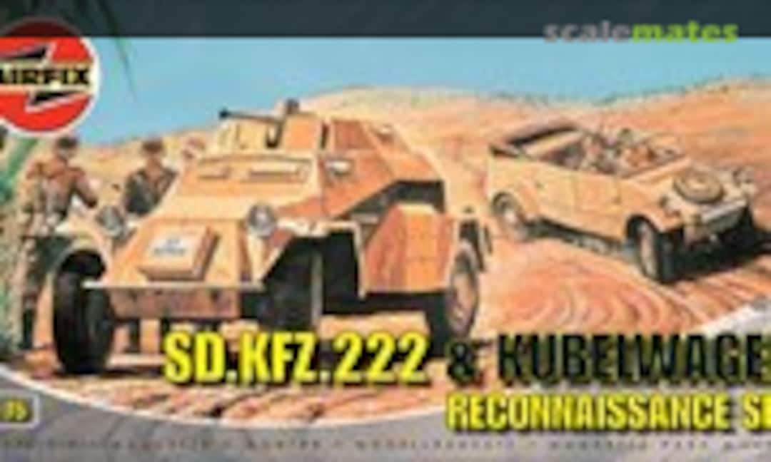 1:76 Sd.Kfz. 222 &amp; Kübelwagen Reconnaissance Set (Airfix 02312)