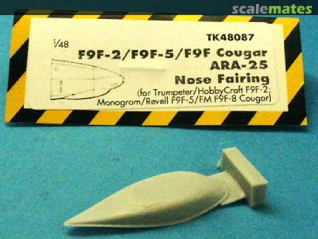 Boxart F9F Corrected Cougar ARA-25 Nose Fairing TK48087 Teknics