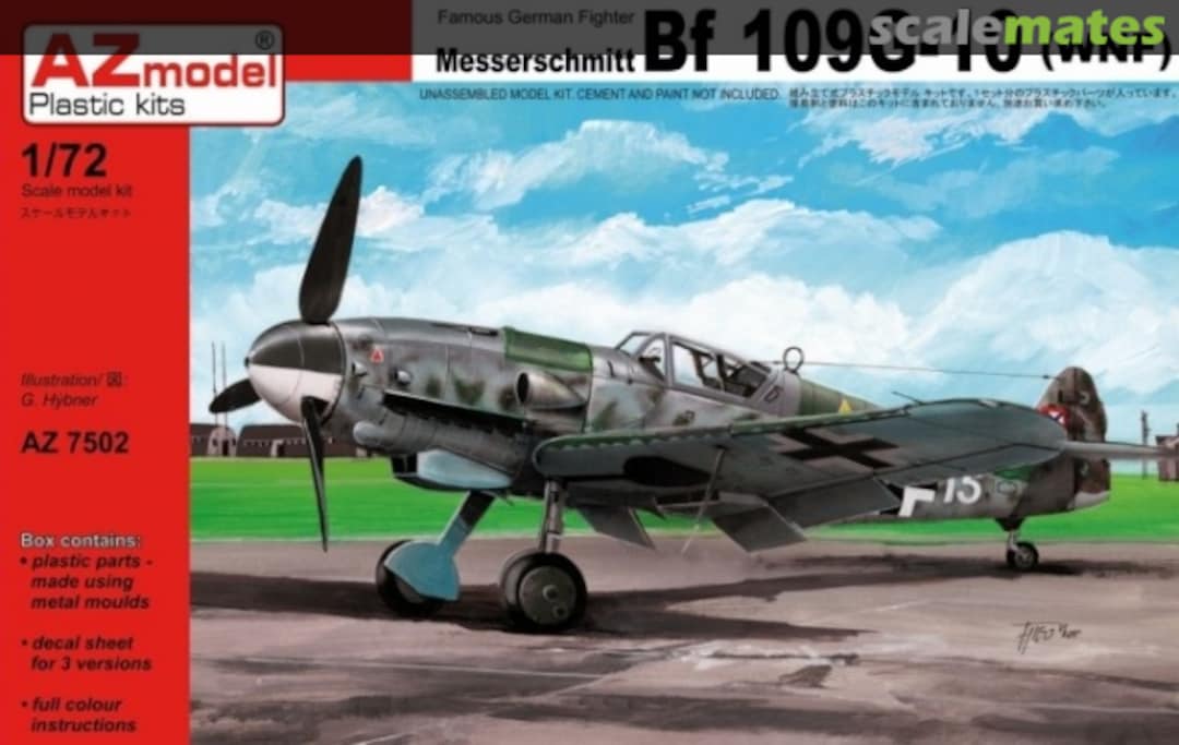 Boxart Messerschmitt Bf 109G-10 AZ7502 AZmodel