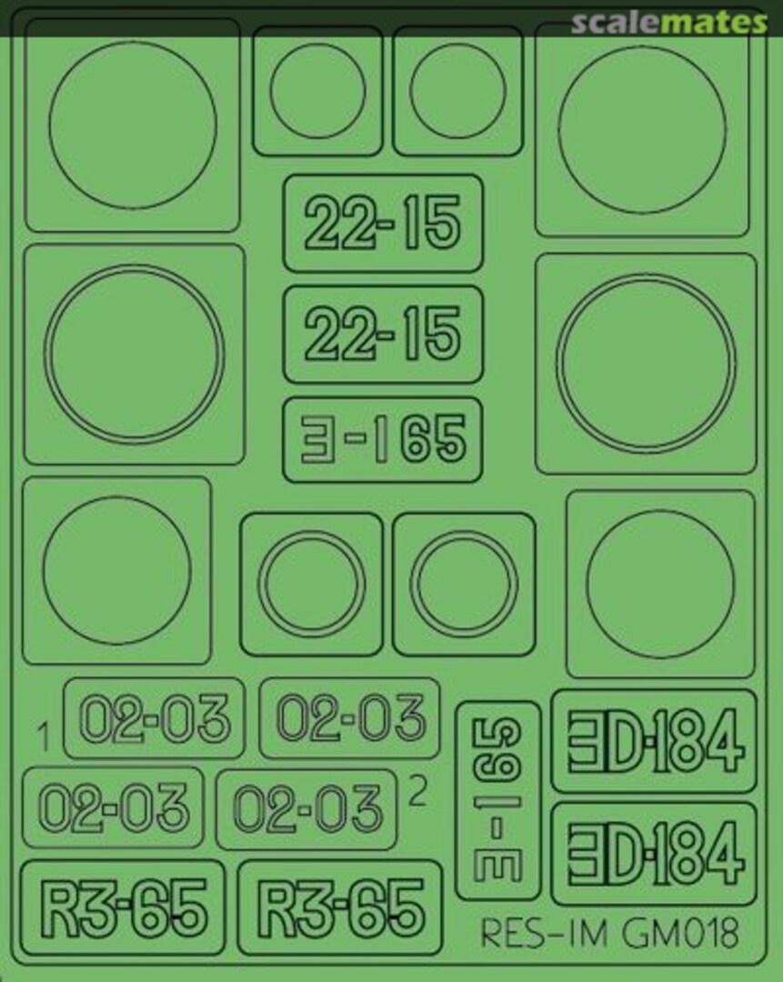 Boxart Nakajima Gekko Type 11 Early Version Paint Masks for Tamiya kit #61084 GM48018 RES-IM