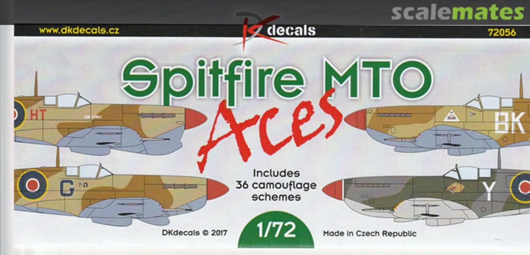 Boxart Spitfire MTO Aces 72056 DK Decals