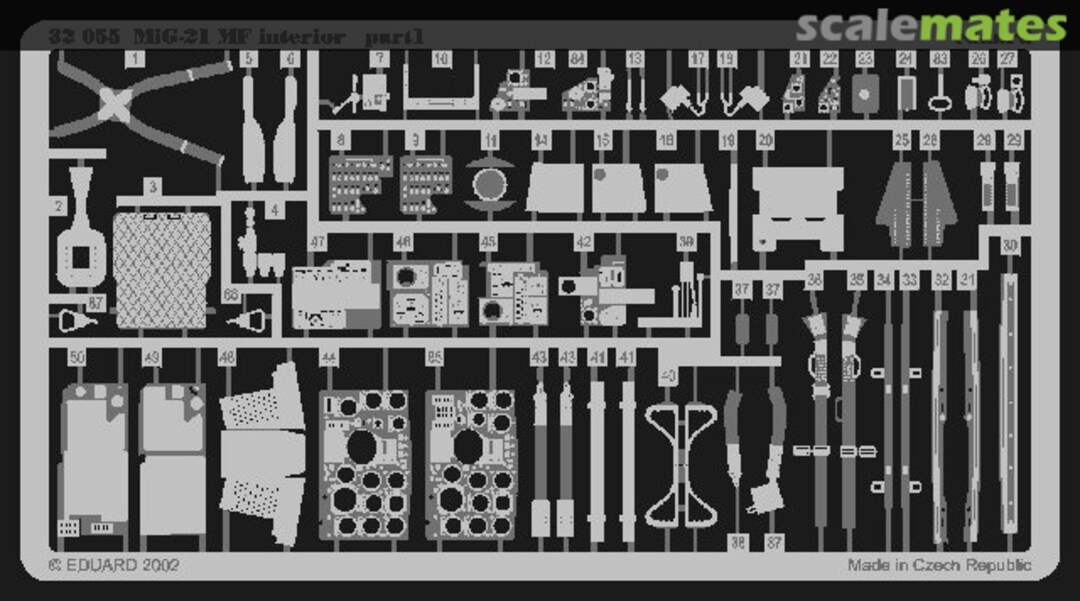 Boxart MiG-21 MF interior 32055 Eduard