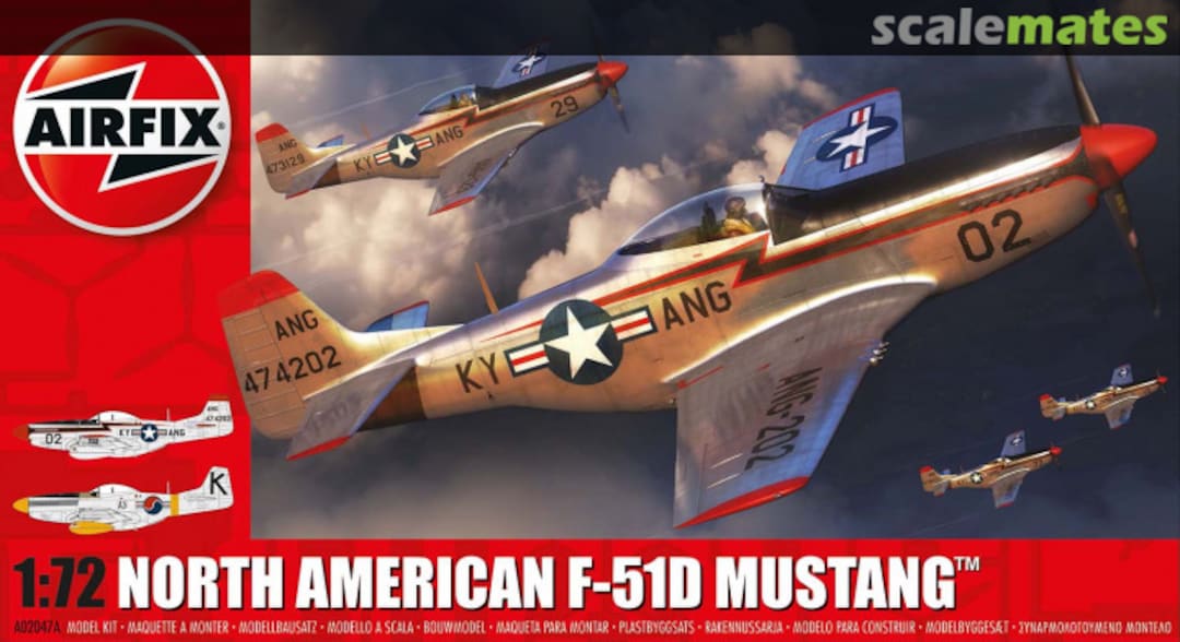 Boxart North American F-51D Mustang A02047A Airfix