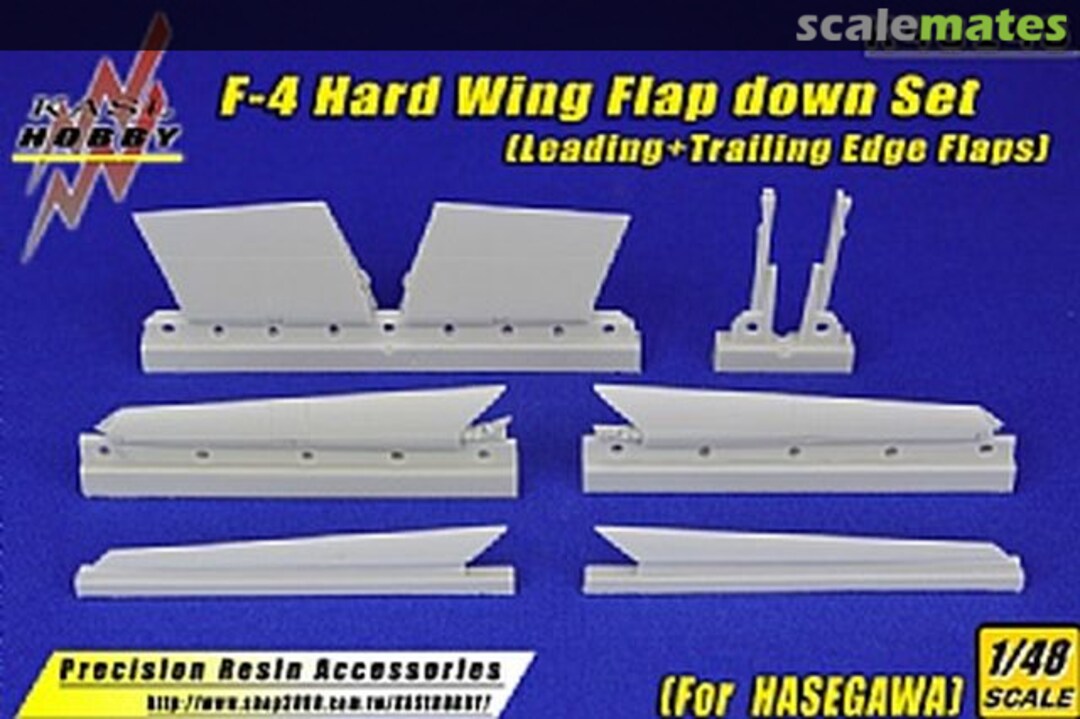 Boxart F-4 Hard Wing Flap down Set(Leading+Trailing Edge Flaps) K48145 Kasl Hobby