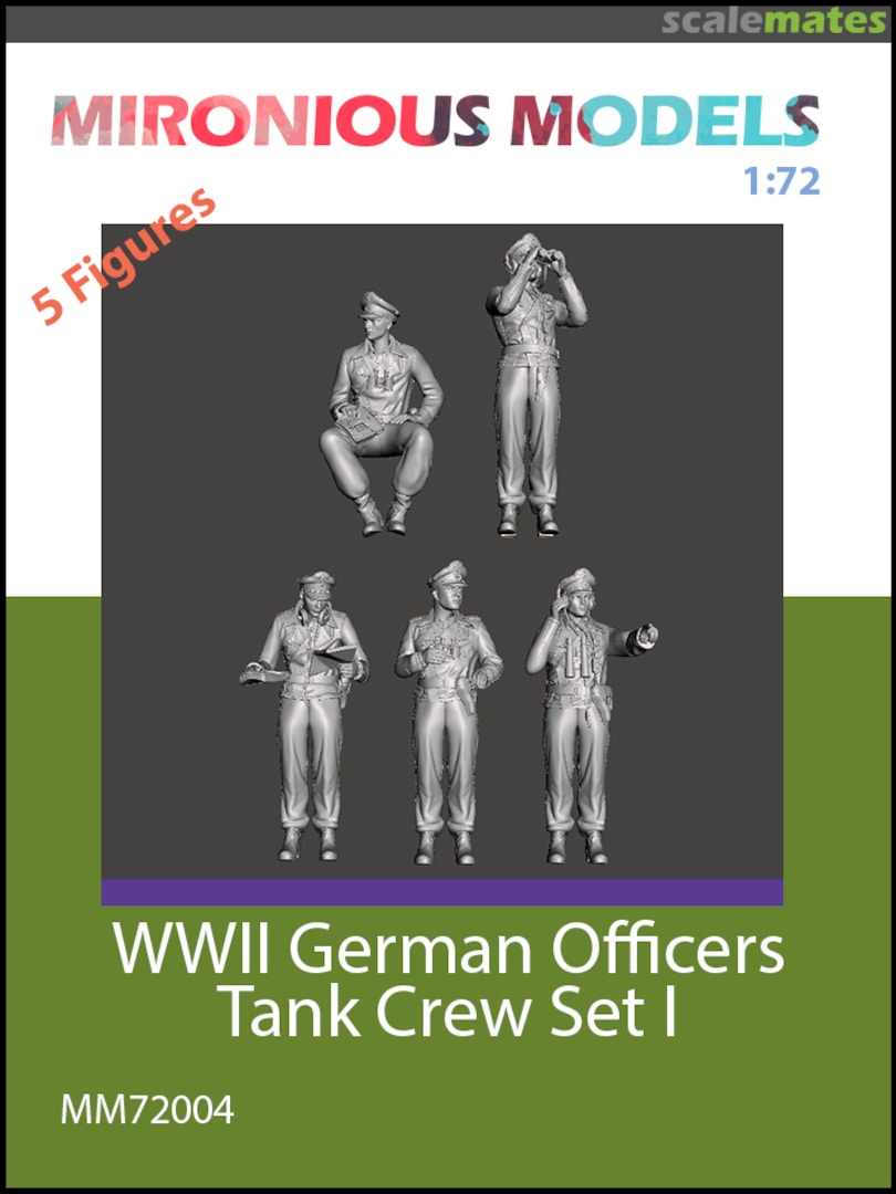 Boxart WWII German Officers Tank Crew Set I MM72004 Mironious Models