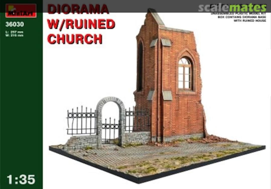 Boxart Diorama w/ruined church 36030 MiniArt