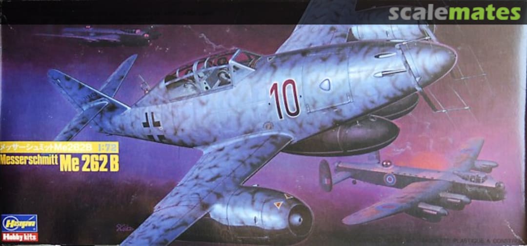 Boxart Messerschmitt Me 262 B 852 Hasegawa