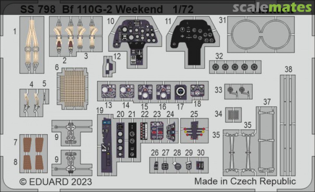 Boxart Bf 110G-2 Weekend EDUARD SS798 Eduard