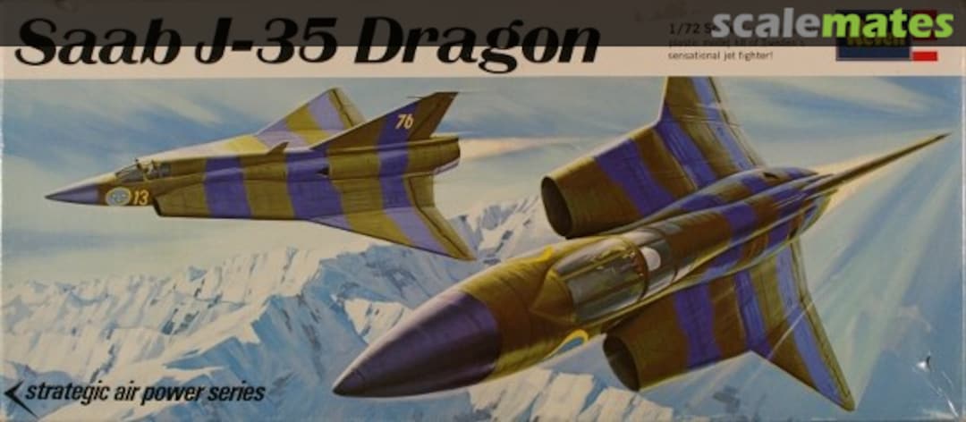 Boxart SAAB J-35 Dragon H-131 Revell