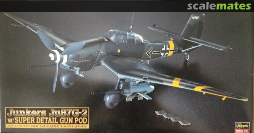 Boxart Junkers Ju 87G-2 Stuka w/ Super Detail Gun Pod CH38 Hasegawa