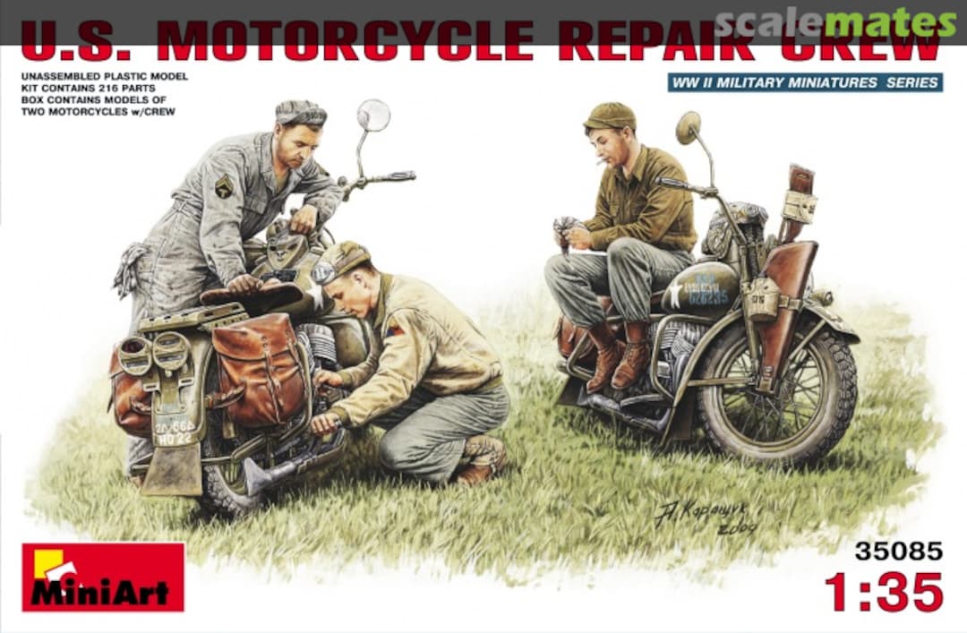 Boxart MOTORCYCLE REPAIR CREW 35101 MiniArt