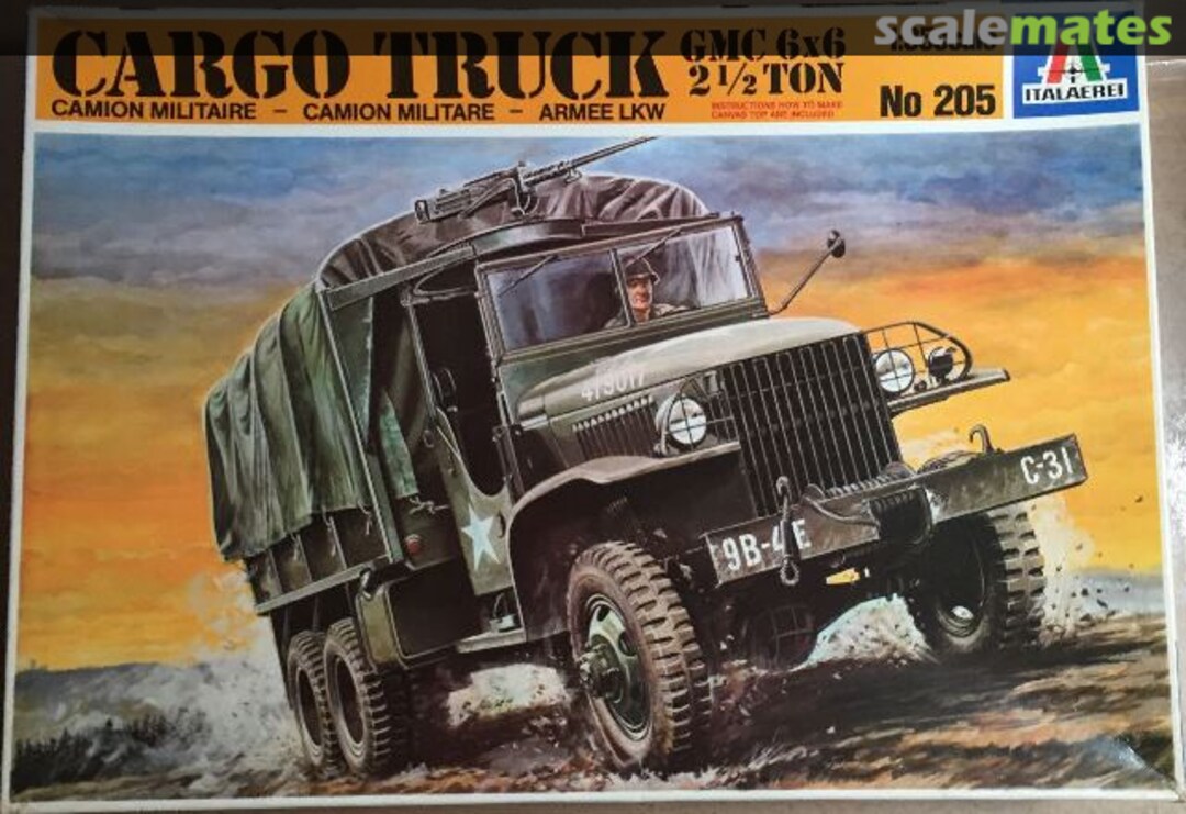 Boxart Cargo Truck GMC 6x6 2 1/2 Ton 205 Italaerei