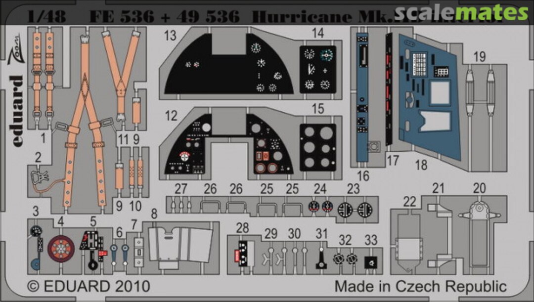 Boxart Hurricane Mk.IID interior S.A. FE536 Eduard