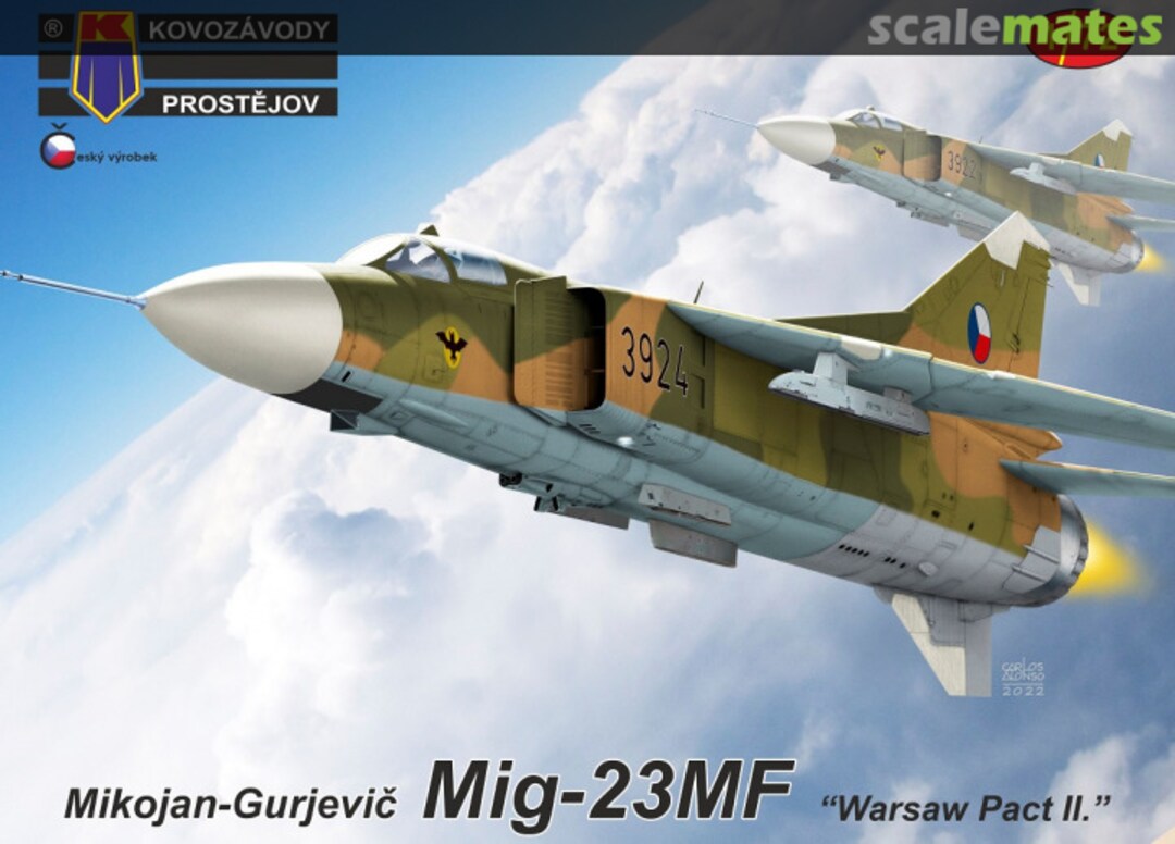 Boxart Mikojan-Gurjevič MiG-23MF KPM0308 Kovozávody Prostějov