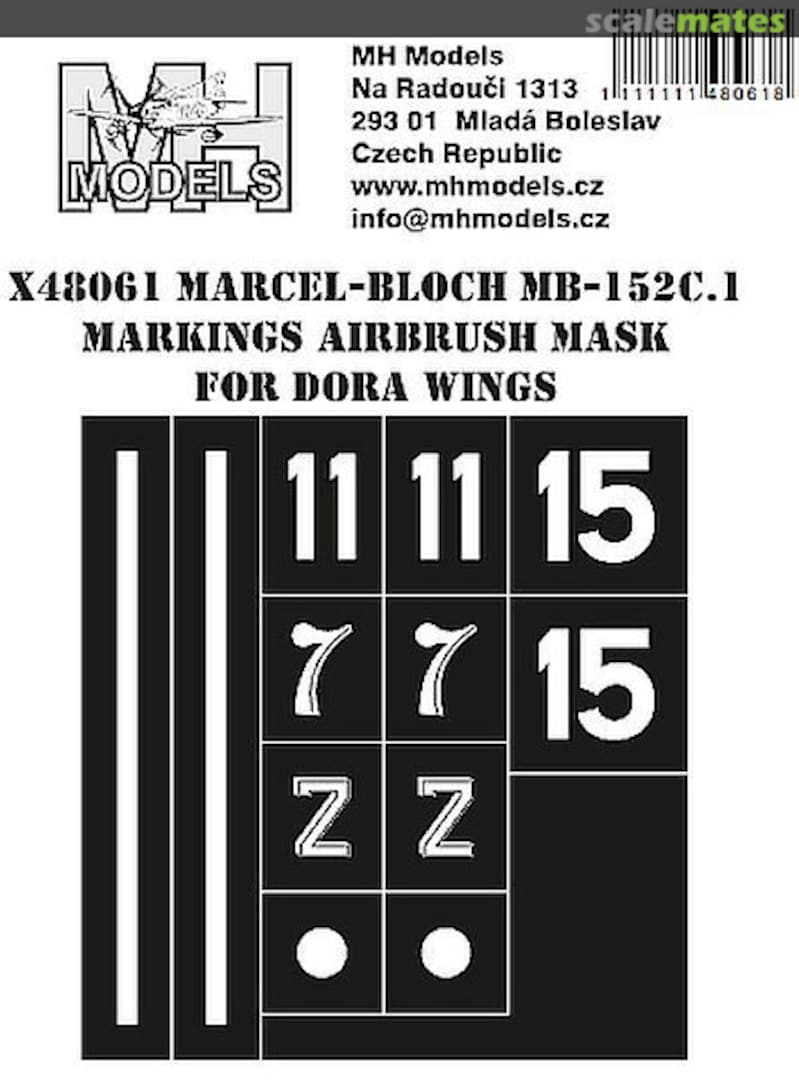 Boxart Marcel-Bloch MB-152C.1 Markings Airbrush Mask X48061 MH Models