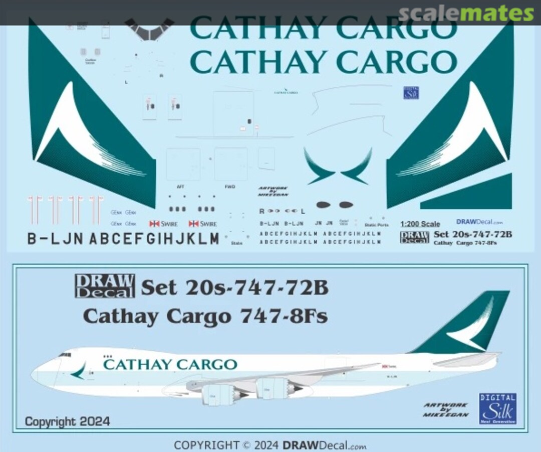 Boxart Cathay Cargo 747-8Fs 20-747-72B Draw Decal