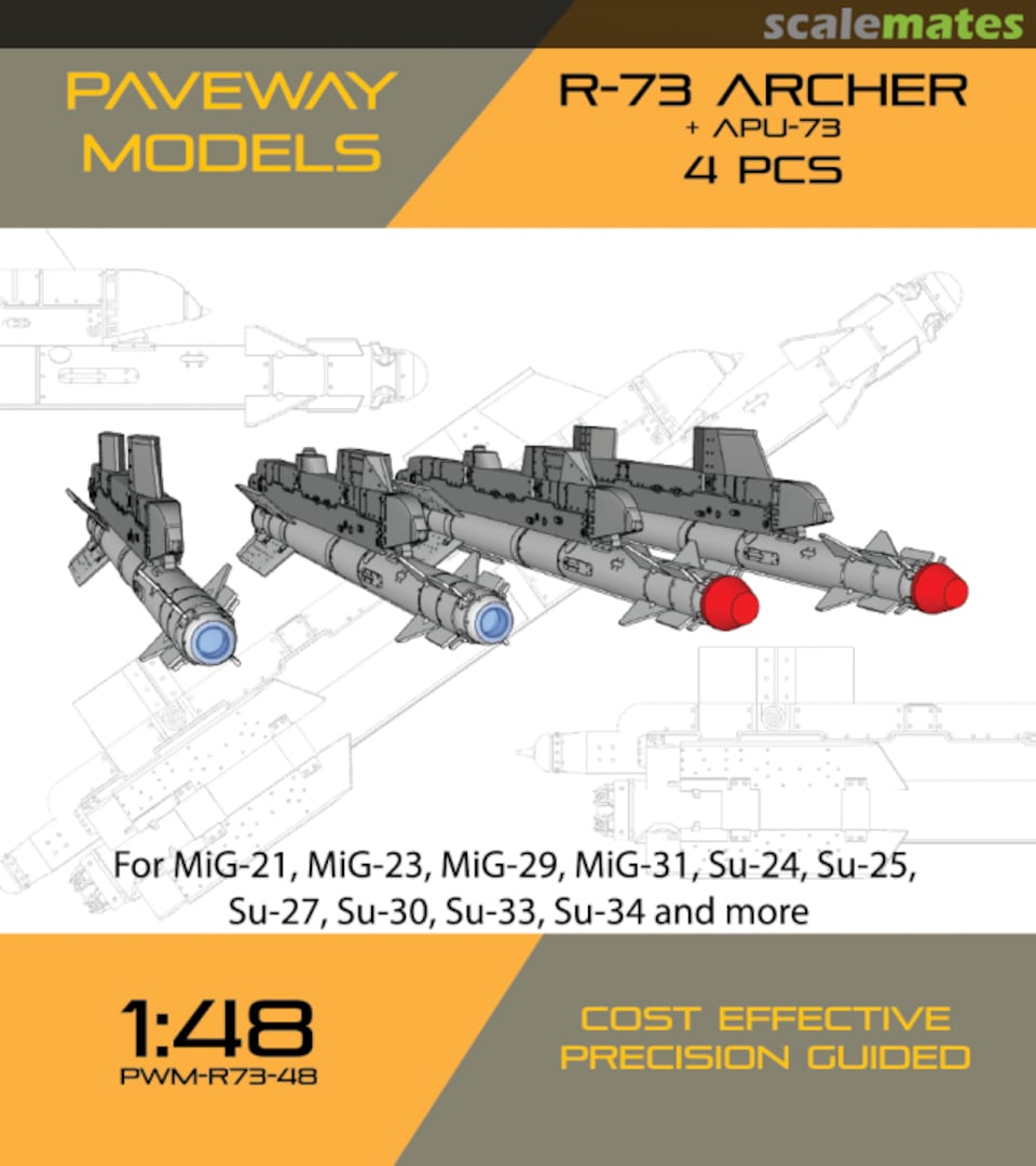 Boxart R-73 ARCHER + APU-73 PWM-R73-48 Paveway Models