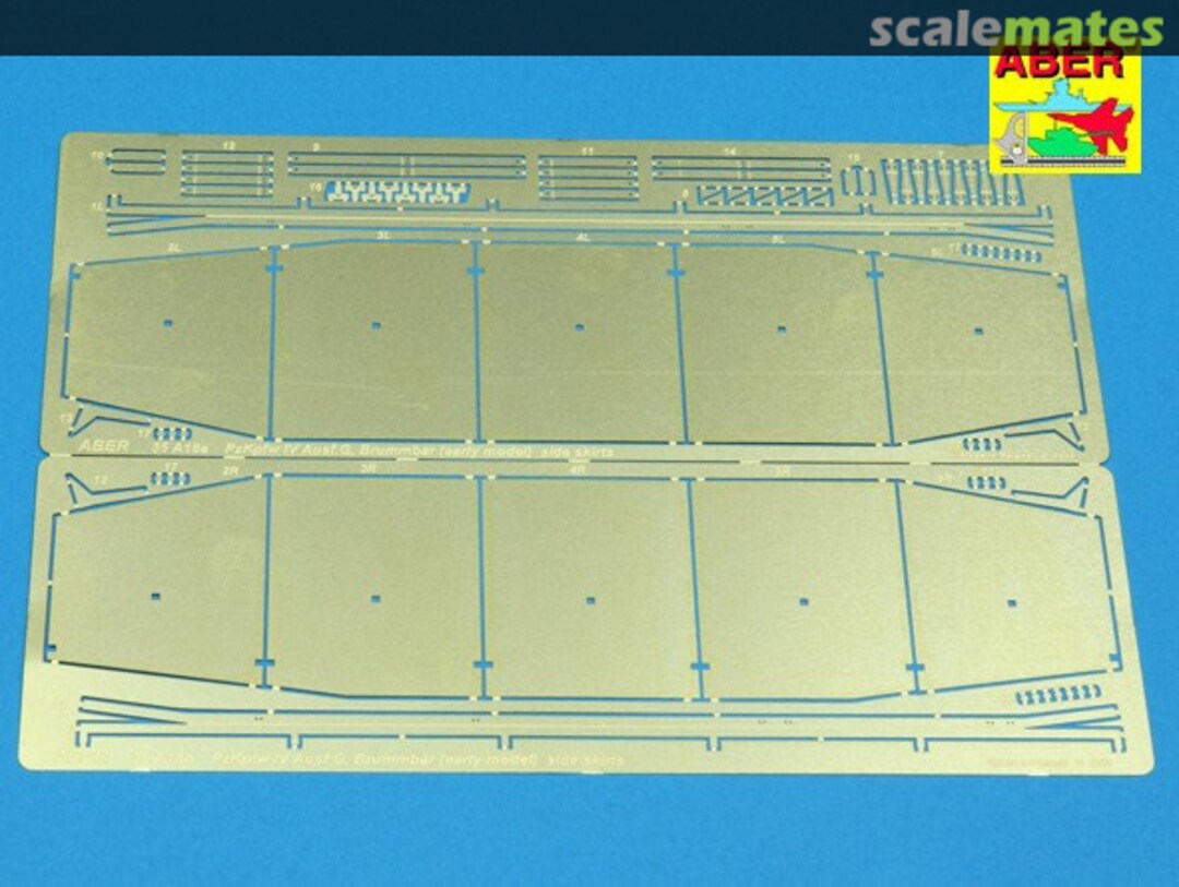 Contents Side Skirts for Panzer IV Ausf.G & for Sturmpanzer IV "Brummbar" 35A018 Aber