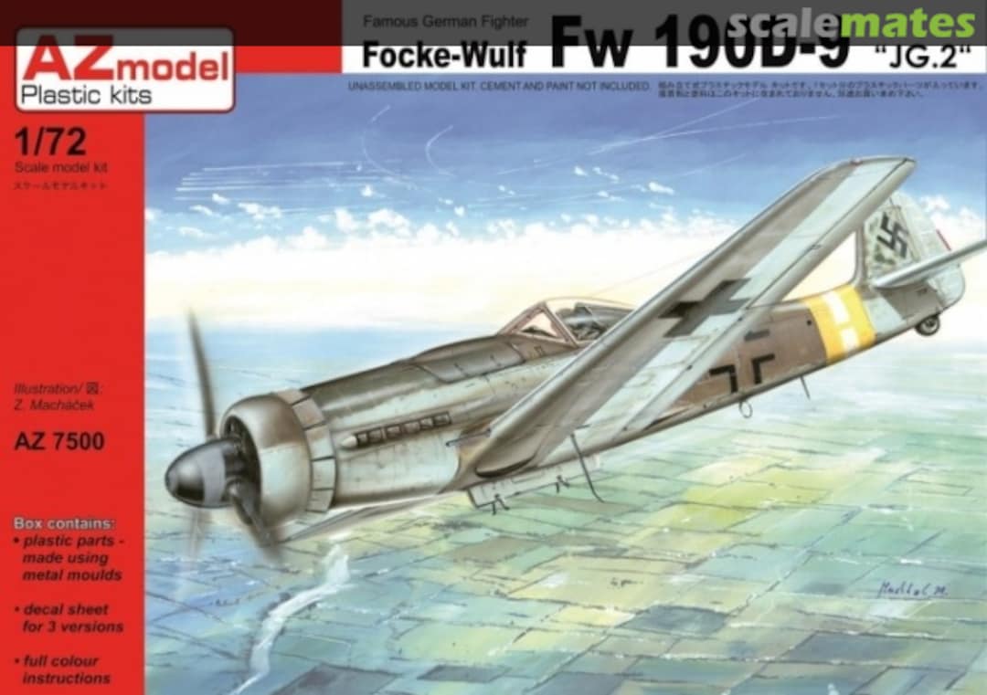 Boxart Focke-Wulf Fw 190D-9 "JG.2" AZ7500 AZmodel