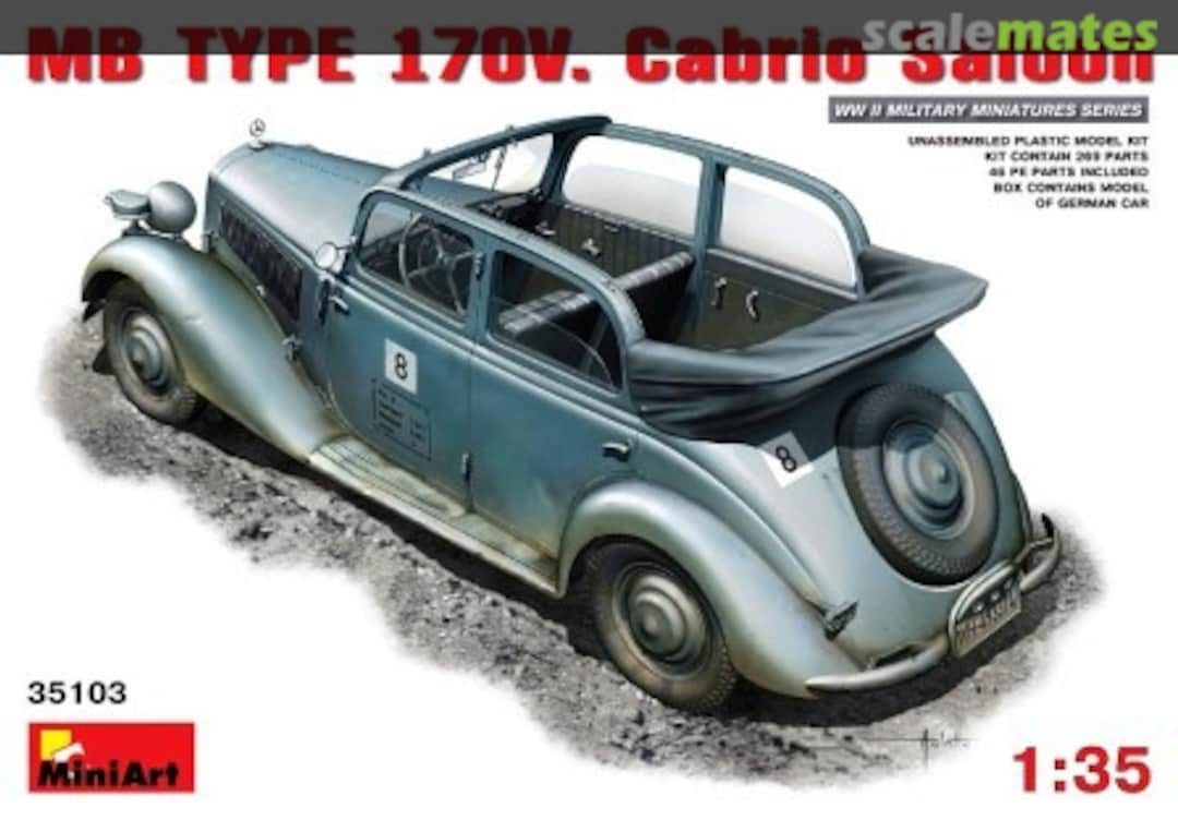 Boxart MB Type 170V. Cabrio Saloon 35103 MiniArt