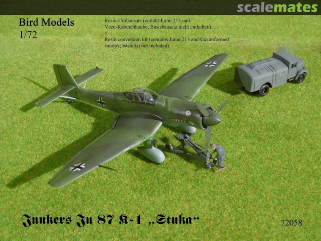 Boxart Junkers Ju 87 K-1 w/Jumo 213 72058 Bird Models