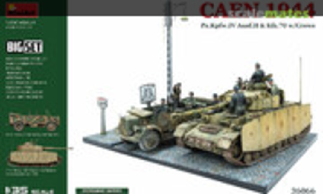 1:35 Caen 1944: Pz.Kpfw.IV Ausf.H &amp; Kfz.70 w/Crews. Big Set (MiniArt 36066)