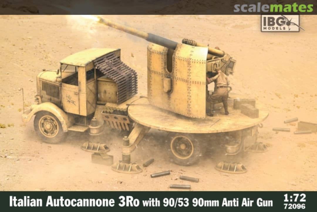 Boxart Autocannone 3Ro with 90mm AA Gun 90/53 72096 IBG Models